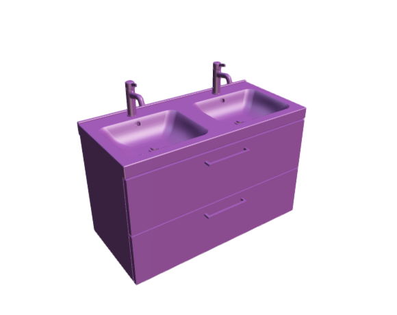 3D-Dimensions-Fixtures-Bathroom-Vanity-IKEA-Godmorgon-Odensvik-Double-Vanity-2-Drawers-Handle