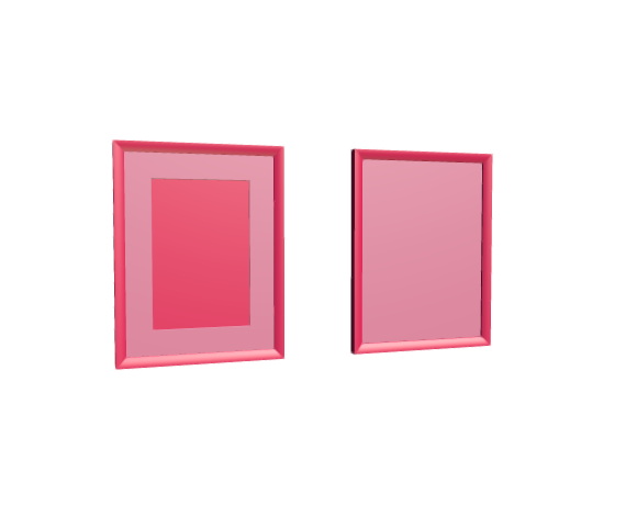 3D-Dimensions-Objects-Picture-Frames-IKEA-Silverhojden-Frame-Small