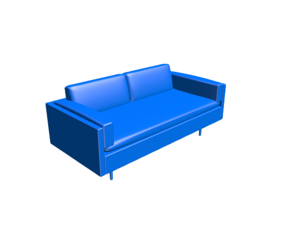 3D-Dimensions-Guide-Furniture-Loveseats-Bolster-Two-Seater-Sofa