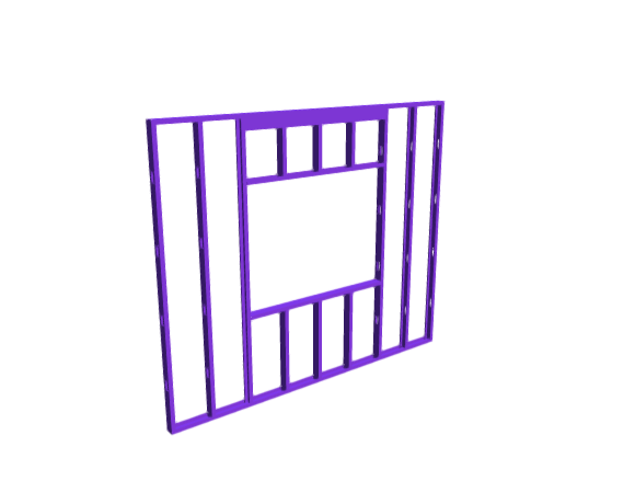 3D-Dimensions-Buildings-Steel-Walls-Framing-Window