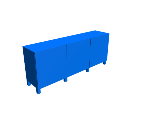 3D-Dimensions-Guide-Furniture-Console-Sideboard-IKEA-Besta-Storage-Combination-Wide-3-Door