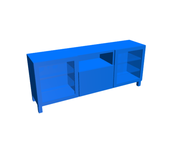 3D-Dimensions-Guide-Furniture-TV-Stand-IKEA-Besta-TV-Unit-3-Bay-Tall-Doors-Shelves