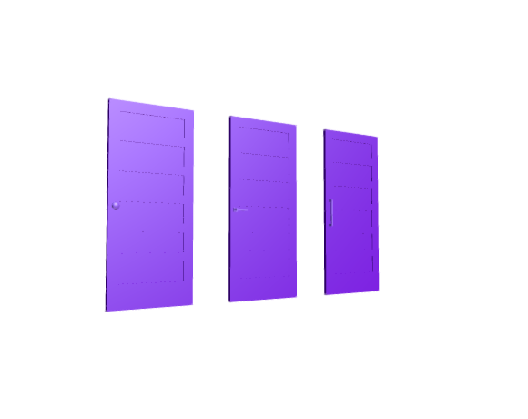 3D-Dimensions-Buildings-Interior-Doors-Solid-Interior-Door-Horizontal-6-Panels