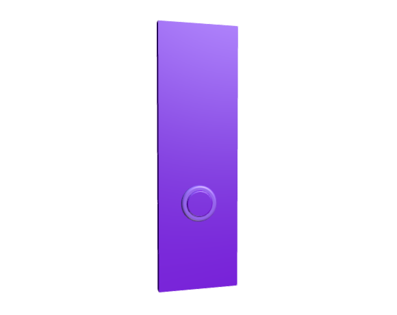 3D-Dimensions-Buildings-Door-Bells-Modern-Doorbell-Rectangular-Slim