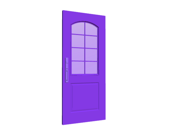 3D-Dimensions-Buildings-Exterior-Doors-Lite-Entry-Door-2-Panels-Arched-Grid-8