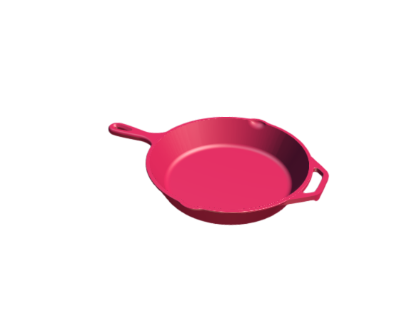 3D-Dimensions-Objects-Cooking-Pans-Cast-Iron-Skillet-10-Inch