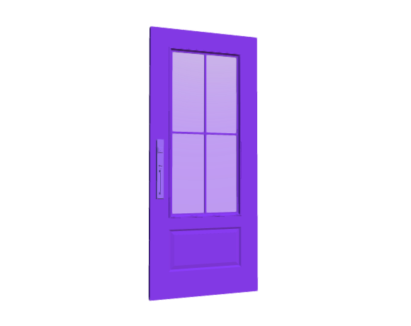 3D-Dimensions-Buildings-Exterior-Doors-Lite-Entry-Door-2-Panels-Grid-4