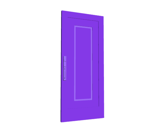 3D-Dimensions-Buildings-Exterior-Doors-Solid-Entry-Doors-Flush-1-Panel-Border-Wide