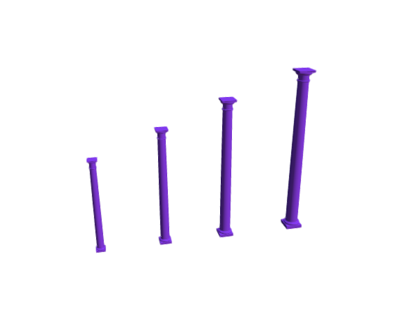 3D-Dimensions-Buildings-Stone-Columns-Roman-Tuscan-Tapered-Smooth-Small