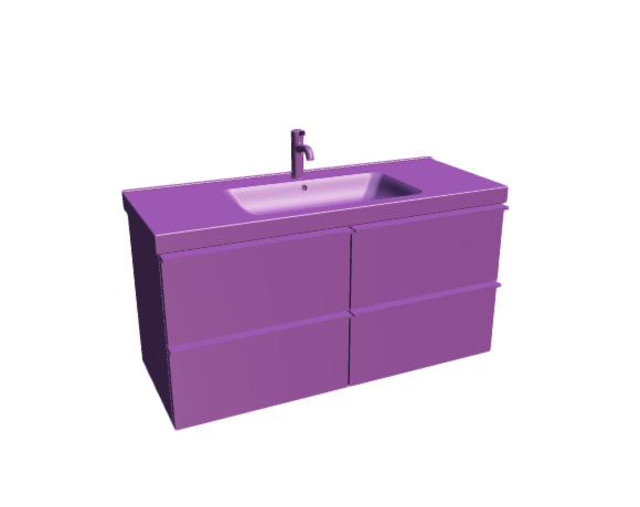 3D-Dimensions-Fixtures-Bathroom-Vanity-IKEA-Godmorgon-Odensvik-Single-Vanity-4-Drawers-Line