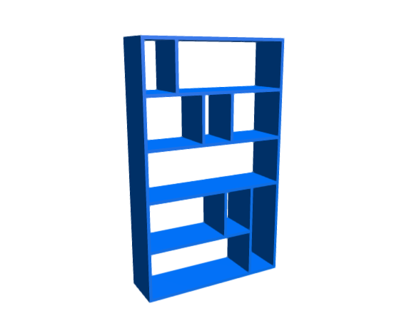 3D-Dimensions-Furniture-Bookcases-Ventris-Shelving-Unit