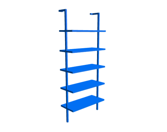 3D-Dimensions-Furniture-Bookcases-Stairway-Wall-Mounted-Bookcase-72