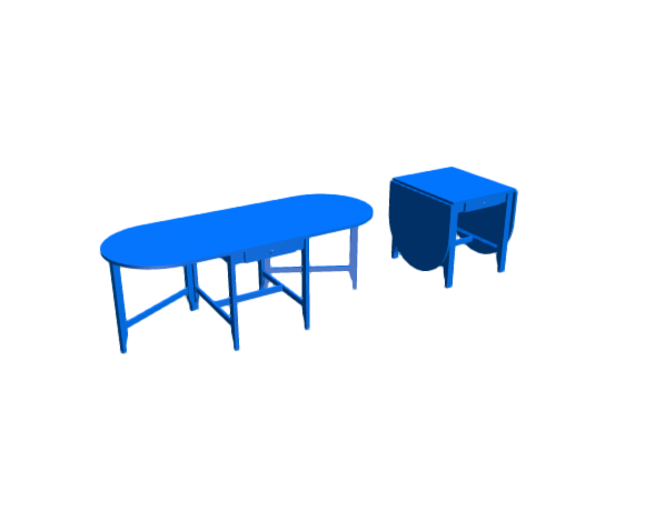 3D-Dimensions-Furniture-Dining-Tables-IKEA-Gamleby-Gateleg-Table