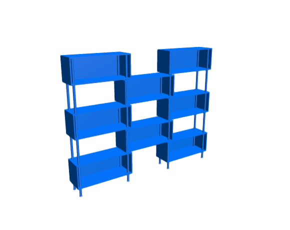 3D-Dimensions-Furniture-Bookcases-Chicago-8-Box