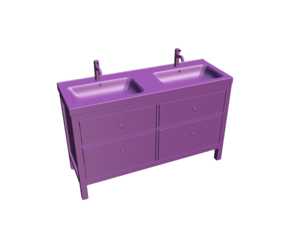 3D-Dimensions-Fixtures-Bathroom-Vanity-IKEA-Hemnes-Odensvik-Double-Vanity-4-Drawers