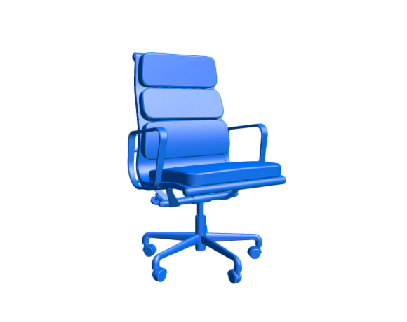 3D-Dimensions-Furniture-Office-Chairs-Eames-Soft-Pad-Executive-Chair