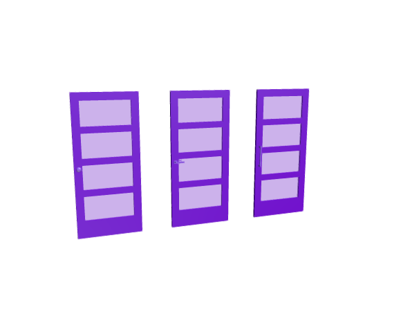 3D-Dimensions-Buildings-Interior-Doors-Lite-Interior-Door-Horizontal-4-Panels