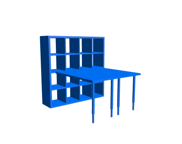 3D-Dimensions-Guide-Furniture-Bookcases-IKEA-Kallax-Workstation-4x4
