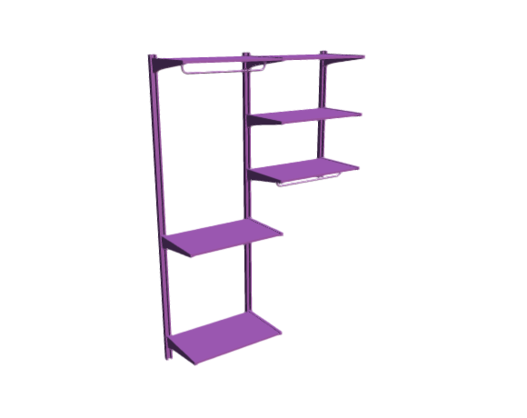 3D-Dimensions-Fixtures-Shelves-Shelving-IKEA-ALGOT-Wall-Upright-System-52-Inch-Rod