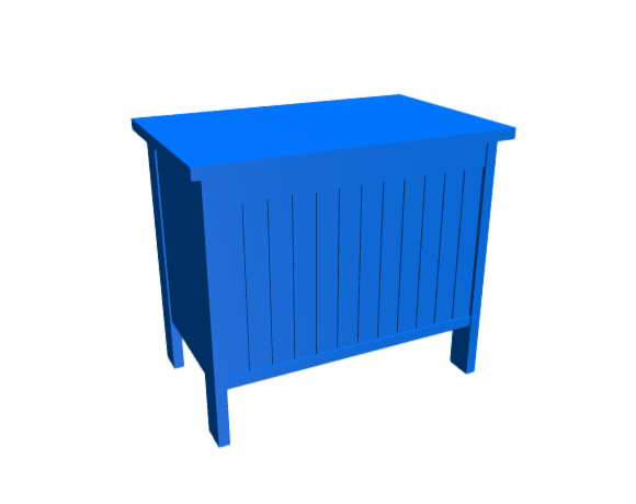 3D-Dimensions-Furniture-Benches-IKEA-Silveran-Storage-Bench