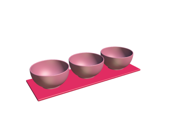 3D-Dimensions-Objects-Serving-Trays-IKEA-Tyngdlos-Tray-3-Bowls