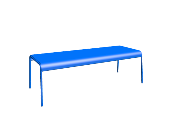 3D-Dimensions-Furniture-Benches-Hot-Mesh-Bench