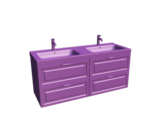 3D-Dimensions-Fixtures-Bathroom-Vanity-IKEA-Godmorgon-Odensvik-Double-Vanity-4-Drawers-Bevel