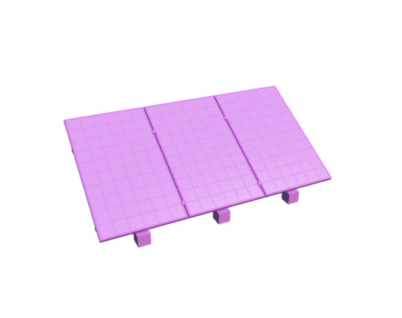 3D-Dimensions-Fixtures-Solar-Panels-Flat-Roof-Mounted-Portrait