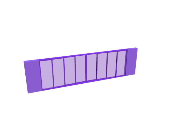 3D-Dimensions-Buildings-Sliding-Doors-Multi-Slide-Door-Pocket-8-Panels-Bi-Part