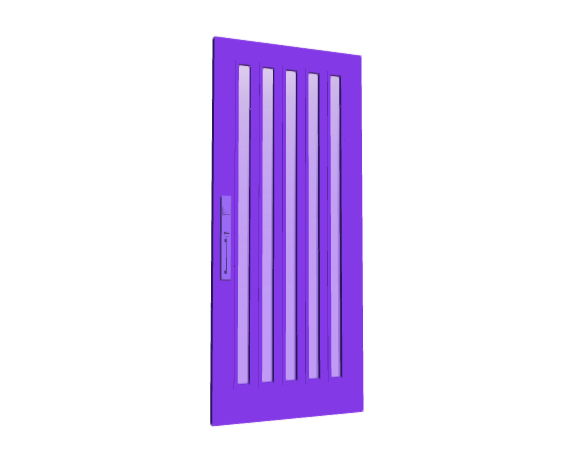 3D-Dimensions-Buildings-Exterior-Doors-Lite-Entry-Door-Vertical-5-Panels