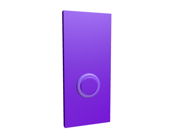 3D-Dimensions-Buildings-Door-Bells-Modern-Doorbell-Rectangular-Large