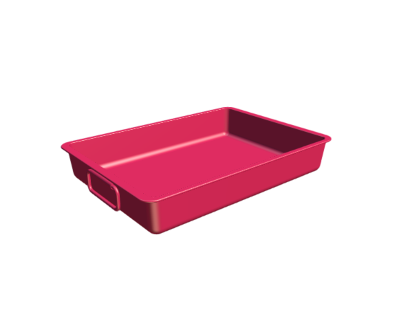 3D-Dimensions-Objects-Baking-Dishes-IKEA-Koncis-Roasting-Pan-Large