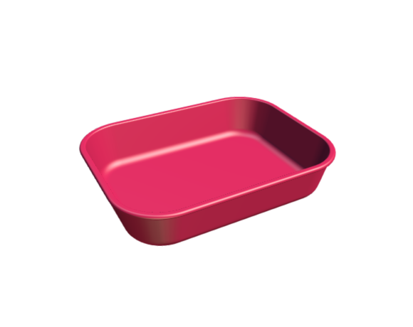 3D-Dimensions-Objects-Baking-Dishes-IKEA-Vardagen-Oven-Dish-Rectangle