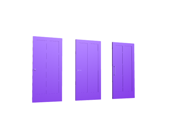 3D-Dimensions-Buildings-Interior-Doors-Solid-Interior-Door-Vertical-2-Panels