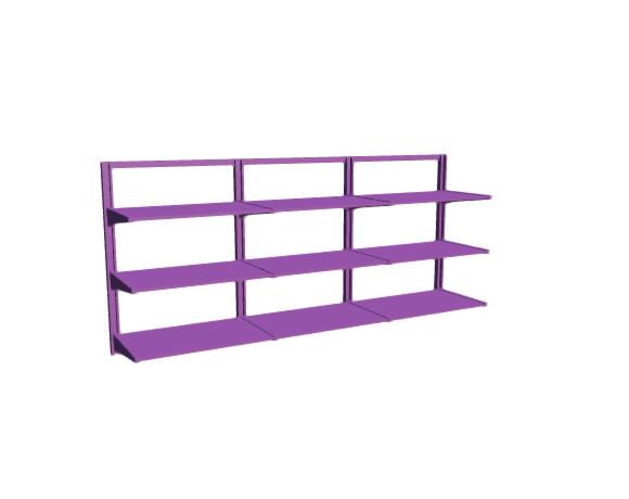 3D-Dimensions-Fixtures-Shelves-Shelving-IKEA-ALGOT-Wall-Upright-System-75-Inch-Short