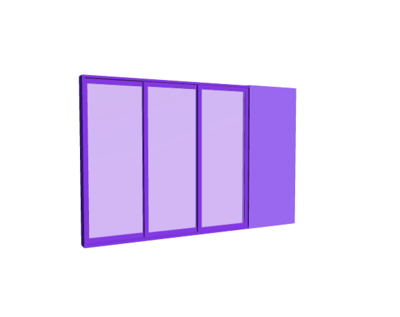 3D-Dimensions-Buildings-Sliding-Doors-Multi-Slide-Door-Pocket-3-Panels