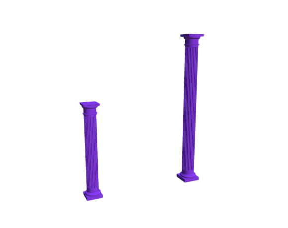 3D-Dimensions-Buildings-Stone-Columns-Roman-Tuscan-Straight-Fluted-Medium