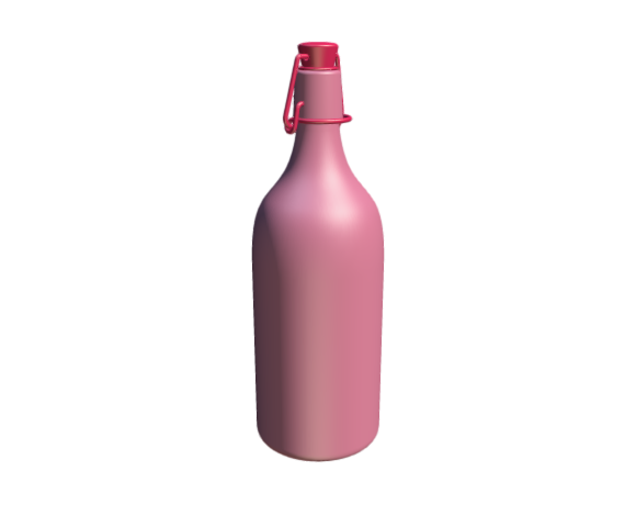 3D-Dimensions-Objects-Beverage-Serveware-IKEA-Korken-Bottle-17-oz