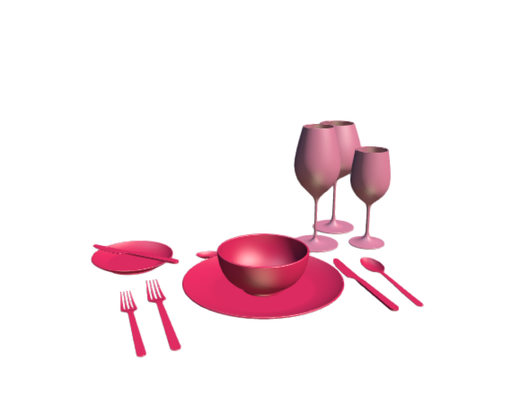 3D-Dimensions-Objects-Table-Settings-Fine-Dining-Table-Setting