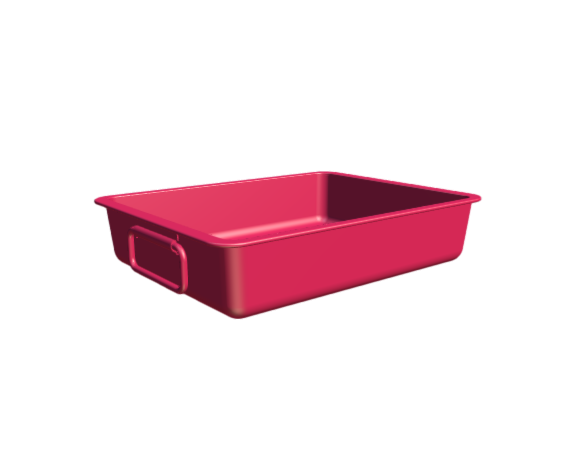3D-Dimensions-Objects-Baking-Dishes-IKEA-Koncis-Roasting-Pan-Small
