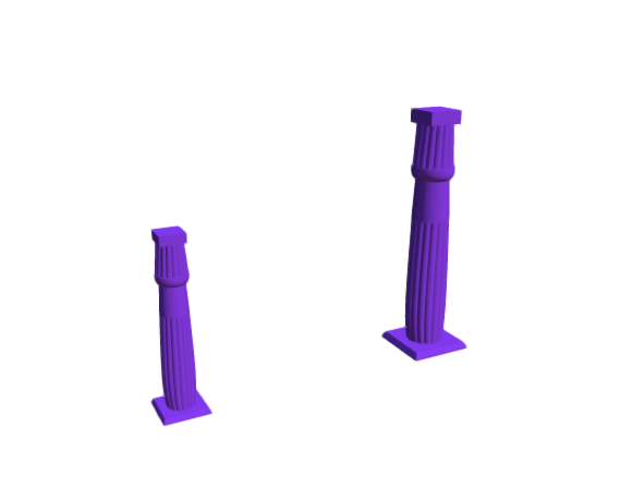 3D-Dimensions-Buildings-Stone-Columns-Egyptian-Lotus-Bud