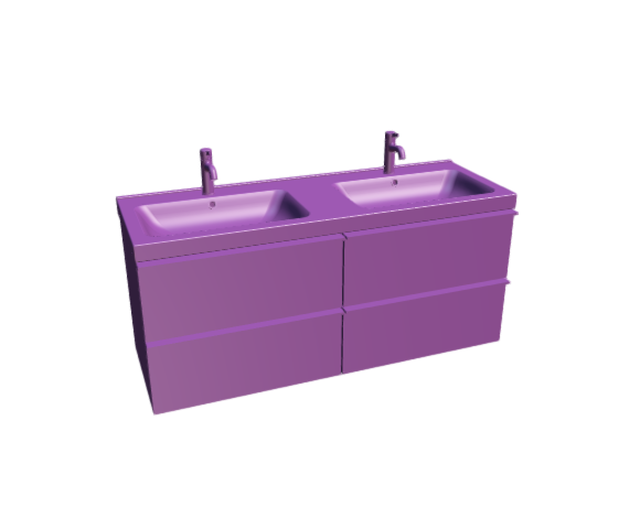 3D-Dimensions-Fixtures-Bathroom-Vanity-IKEA-Godmorgon-Odensvik-Double-Vanity-4-Drawers-Line