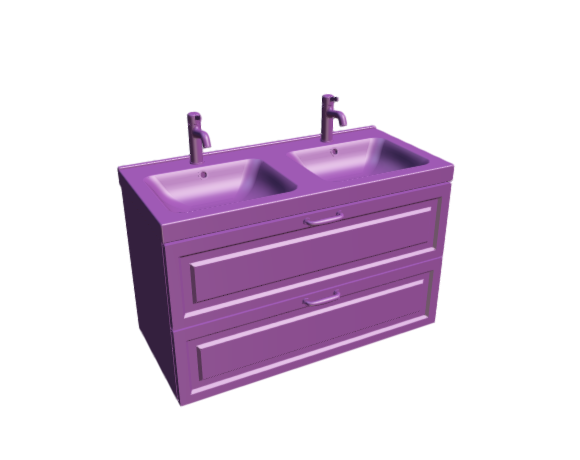3D-Dimensions-Fixtures-Bathroom-Vanity-IKEA-Godmorgon-Odensvik-Double-Vanity-2-Drawers-Bevel
