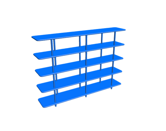 3D-Dimensions-Furniture-Bookcases-Aero-Shelving-High