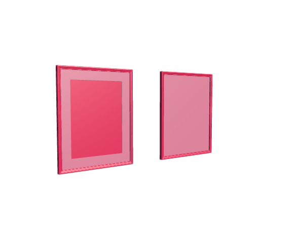 3D-Dimensions-Objects-Picture-Frames-IKEA-Knoppang-Frame-Medium