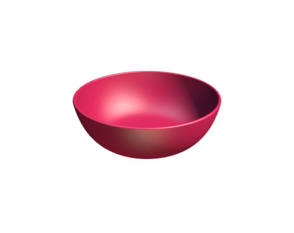 3D-Dimensions-Objects-Bowls-Felt-Fat-Dessert-Bowl