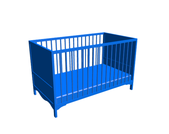 3D-Dimensions-Guide-Furniture-Crib-Infant-Bed-IKEA-Solgul-Crib