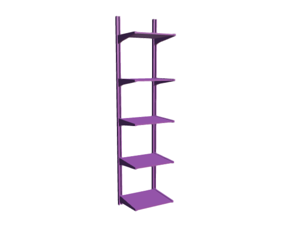 3D-Dimensions-Fixtures-Shelves-Shelving-IKEA-ALGOT-Wall-Upright-System-18-Inch-Tall
