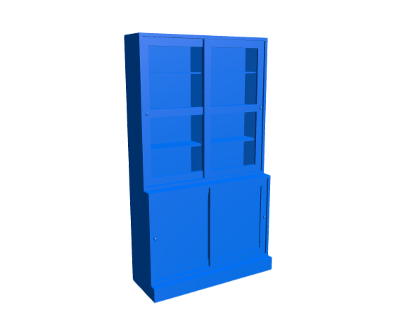 3D-Dimensions-Guide-Furniture-Display-Cabinet-IKEA-Havsta-Storage-Combination-Tall