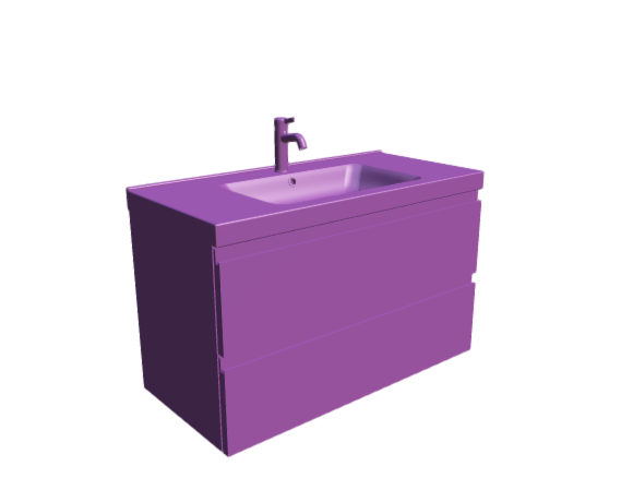 3D-Dimensions-Fixtures-Bathroom-Vanity-IKEA-Godmorgon-Odensvik-Single-Vanity-2-Drawers-Slot
